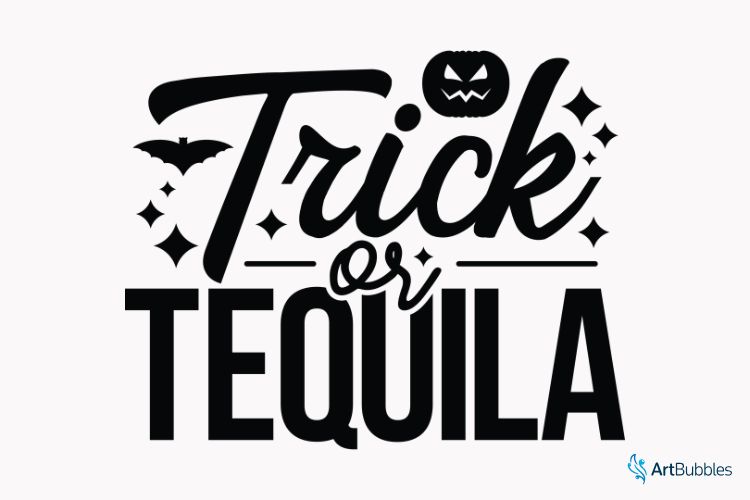 Trick or Tequila - Funny Halloween SVG Image.jpg