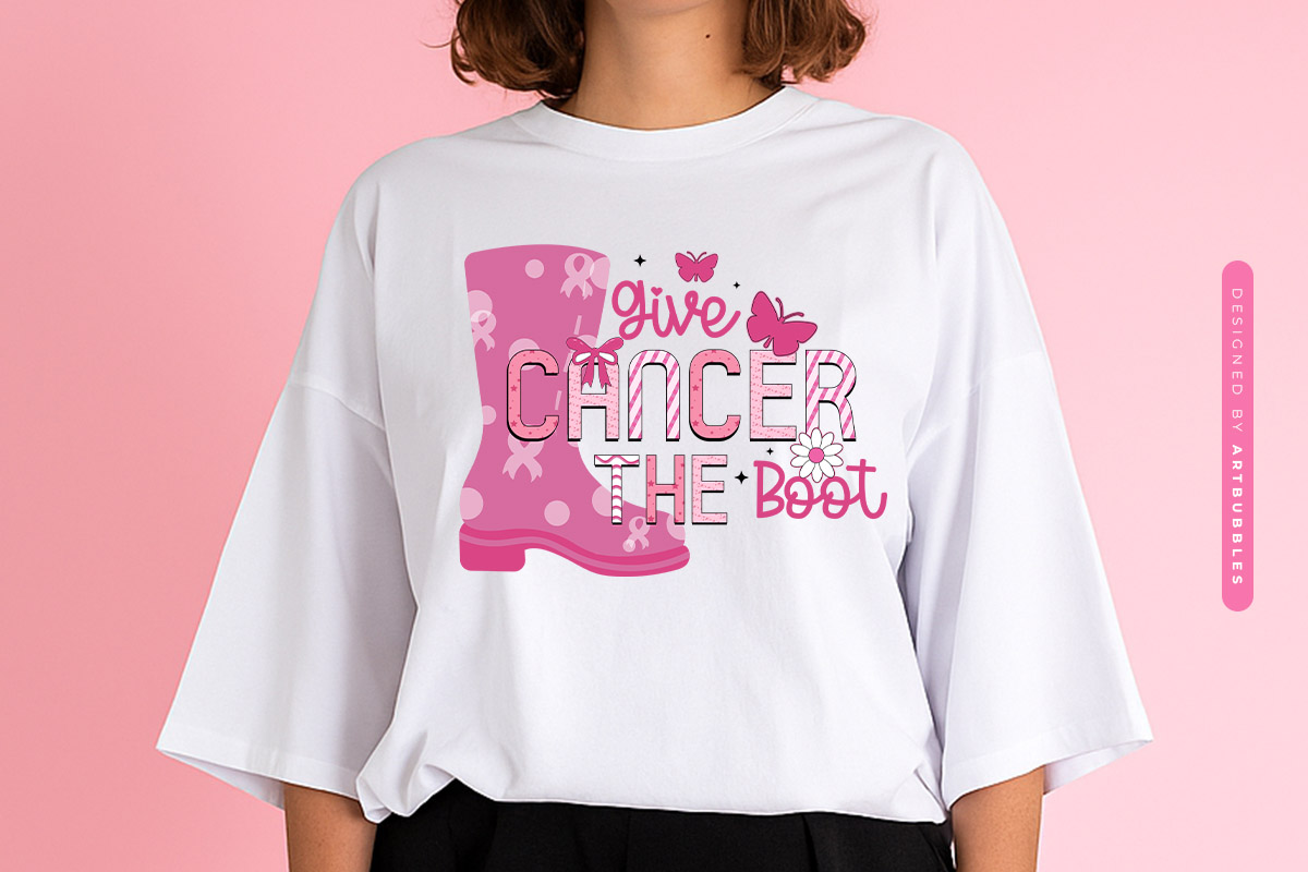 Give Cancer the Boot PNG Sublimation Print Sweatshirt Mockup Image.jpg