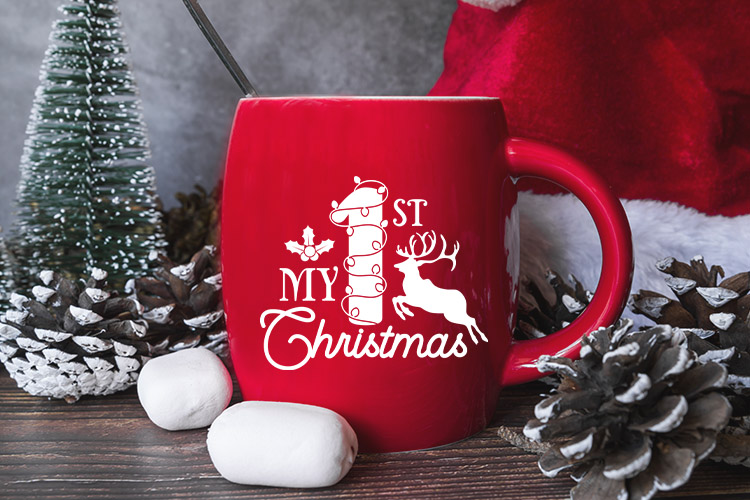My 1st Christmas SVG Cut File Mug Mockup Image.jpg