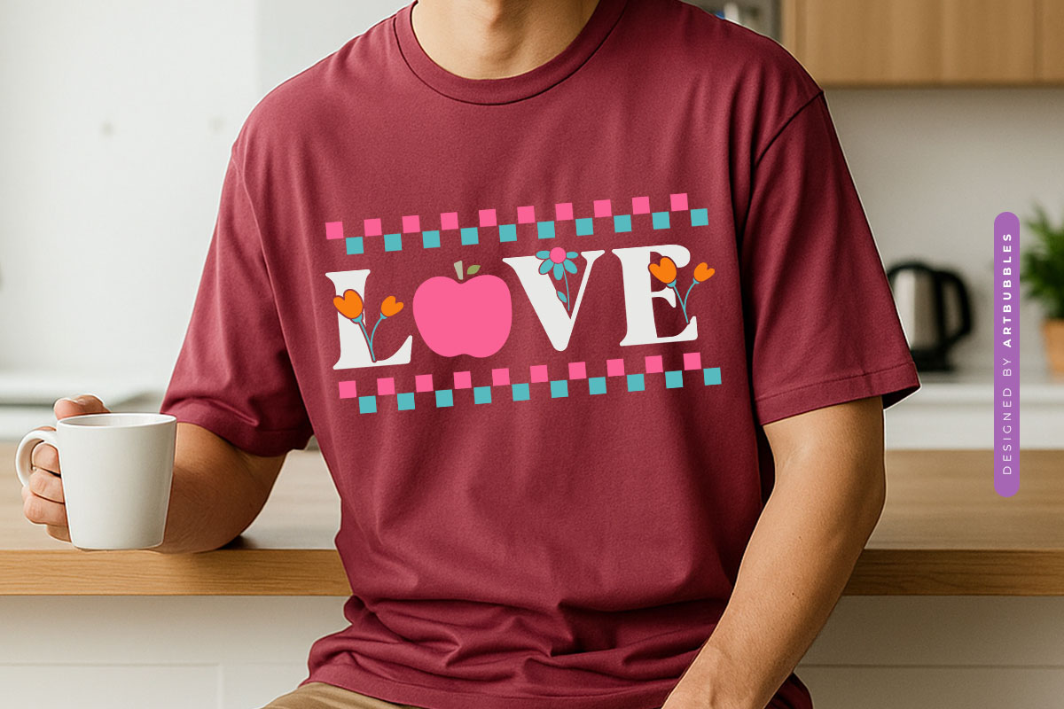 Love - Floral Teacher Appreciation Gift SVG Shirt Mockup Image.jpg