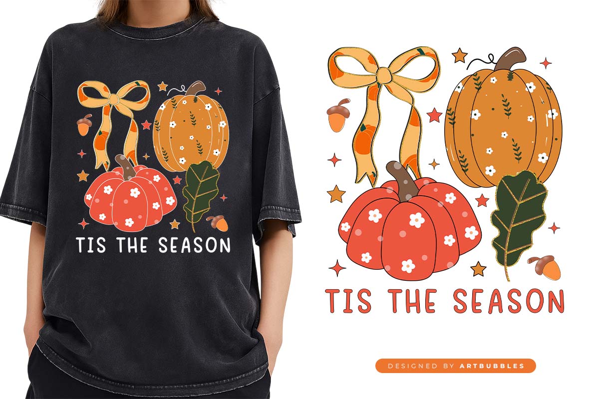 Tis the Season - Coquette Bow Fall Sublimation