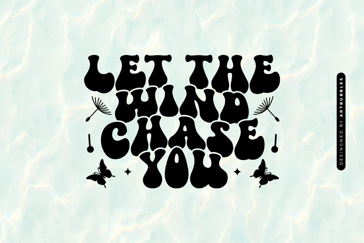 Let the Wind Chase You - Retro Dandelion SVG Image.jpg