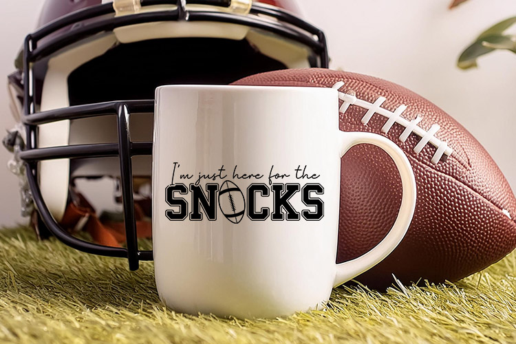 I'm Just Here for the Snacks - Football Quote SVG Mug Mockup Image.jpg