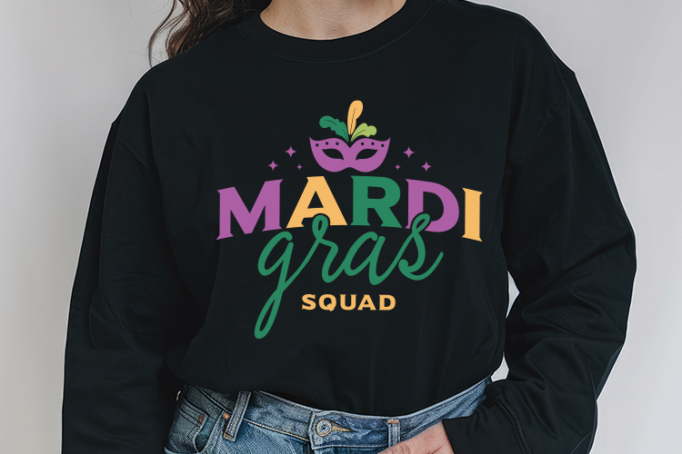 Mardi Gras Squad SVG Vector Sweatshirt Mockup image.jpg