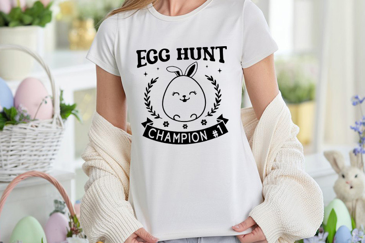 Egg Hunt Champion - Cute Easter SVG Shirt Mockup Image.jpg