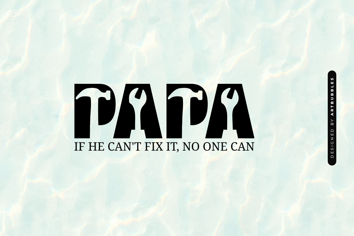 Papa If He Can't Fix It No One Can - Happy Fathers Day SVG Image.jpg
