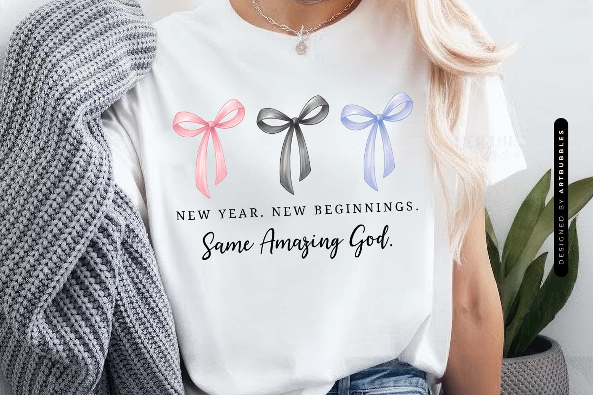 New Year New Beginnings Same Amazing God PNG Sublimation Tshirt Mockup Image.jpg