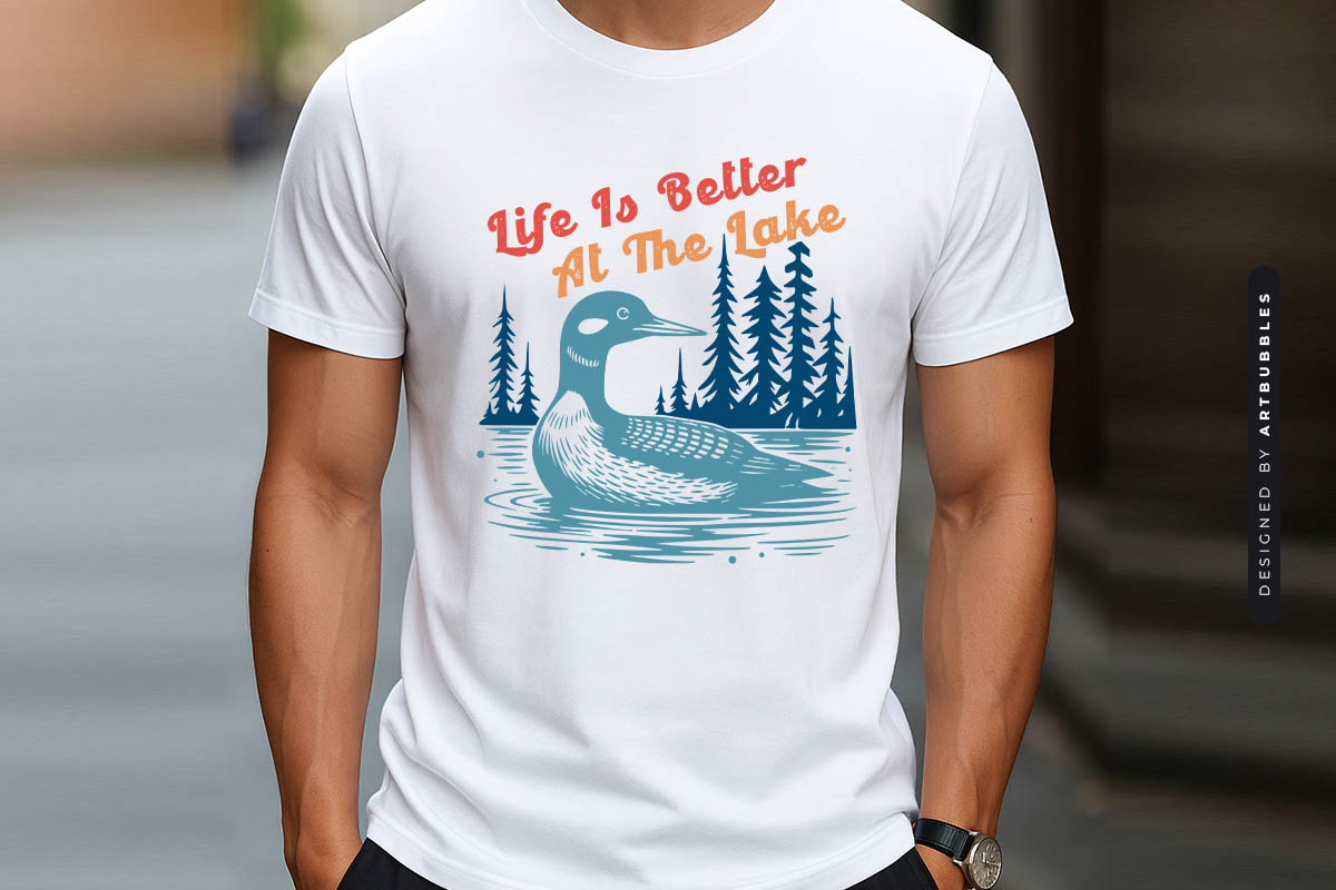 Life is Better at the Lake SVG PNG Tshirt Mockup Image.jpg