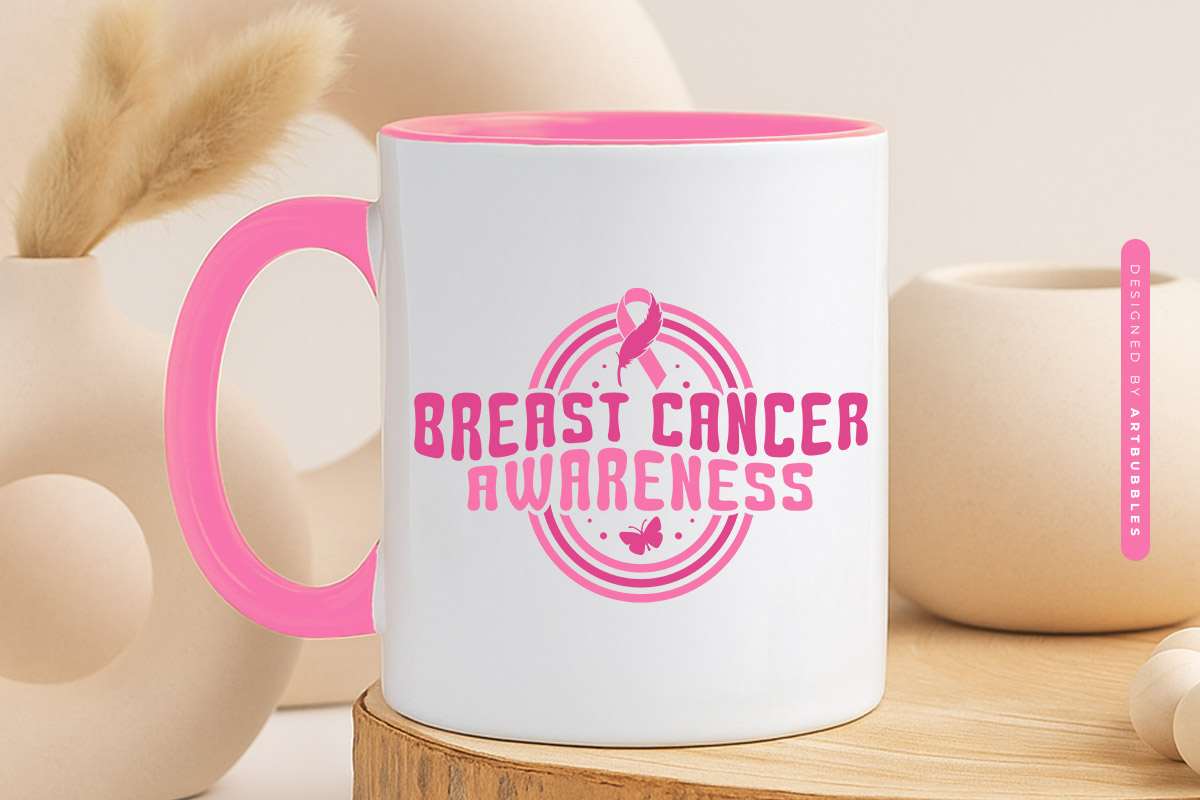 Breast Cancer Awareness Retro SVG Design Mug Mockup Image.jpg