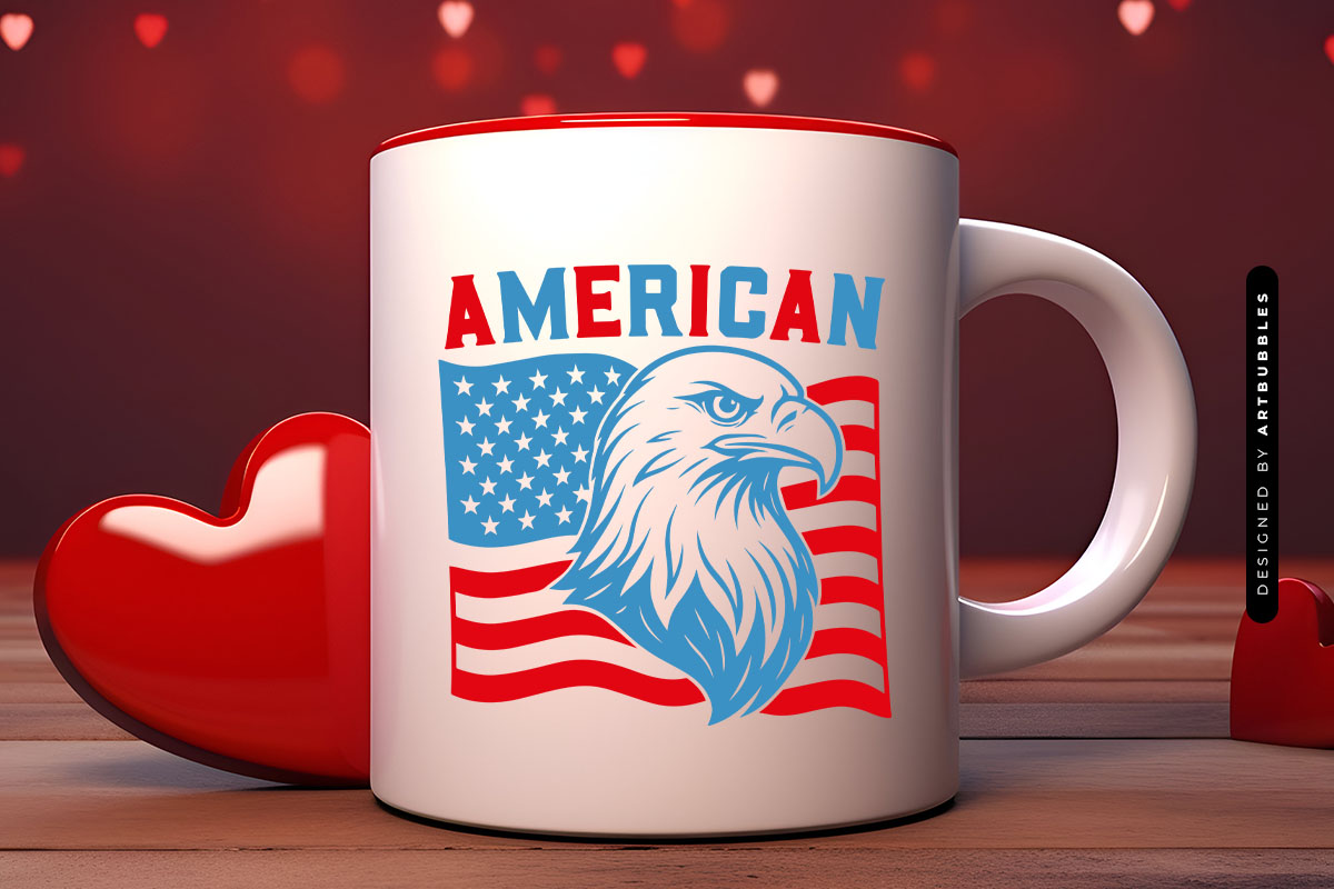 American - Fourth of July Flag and Flag SVG Mug Mockup Image.jpg