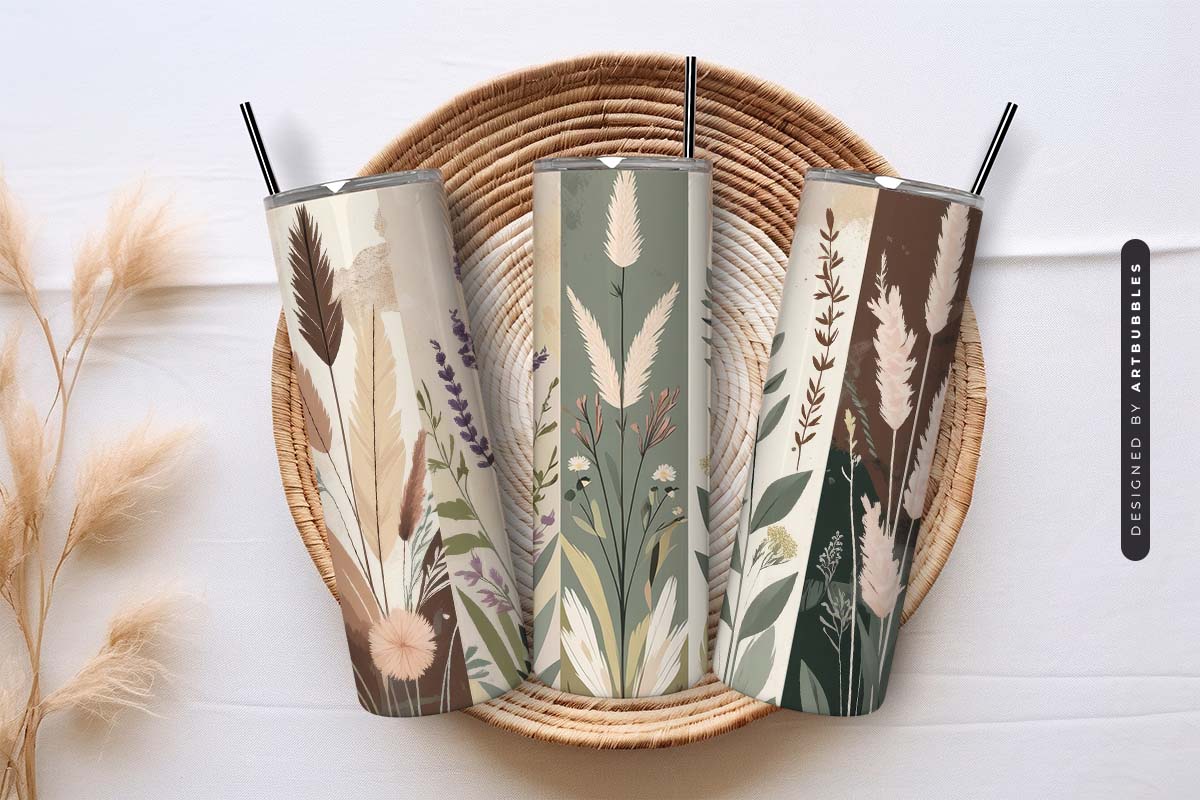 20oz Skinny Tumbler Wrap Sublimation Design Image 3.jpg