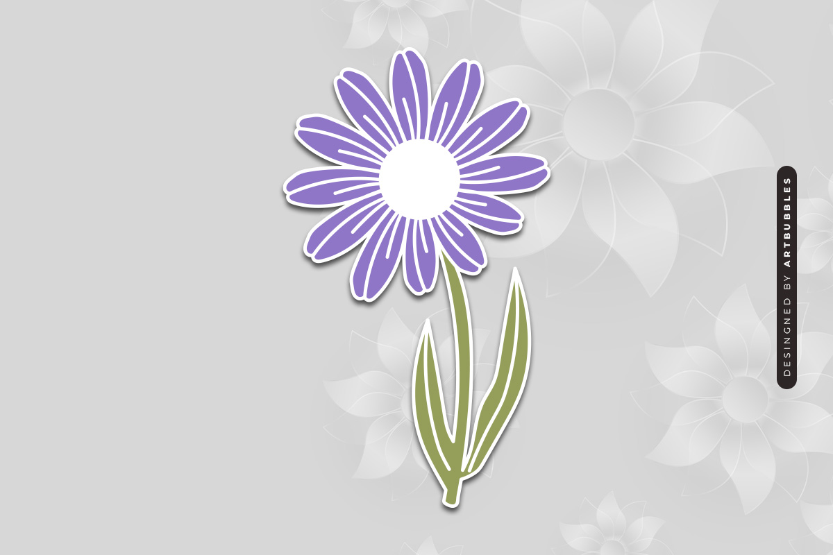Hand-Drawn Daffodil Flower SVG Laser Cut Image 2.jpg