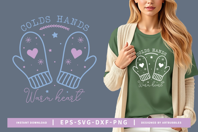 Cold Hands Warm Heart - Cozy Winter SVG Image.jpg