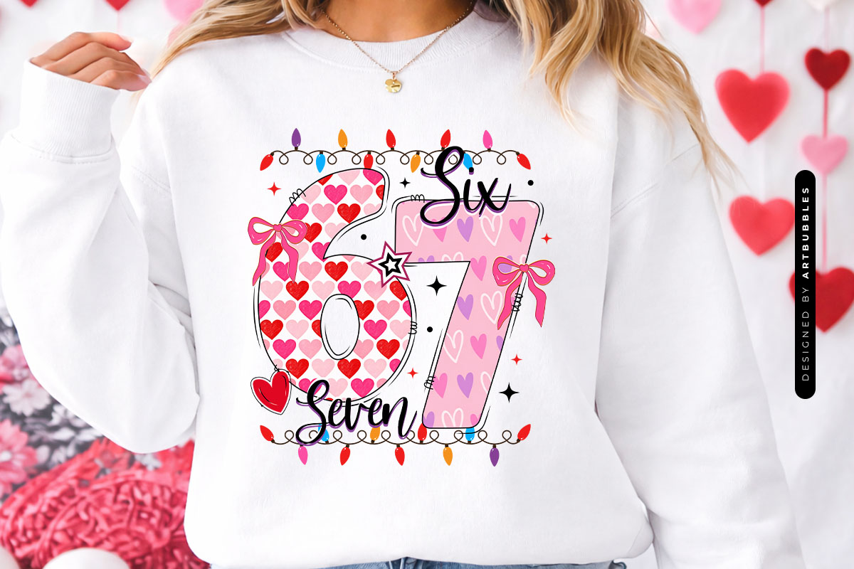 Coquette 67 Valentine's Day Sublimation PNG