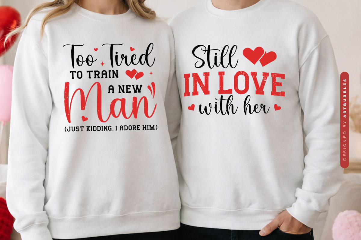 Valentine's Day Couple SVG Cut File