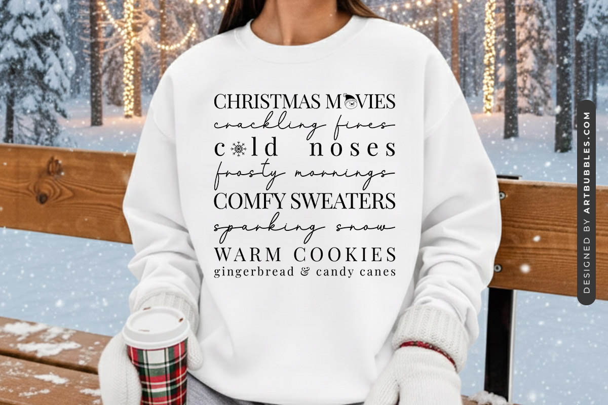Christmas Movies Crackling Lives - Winter SVG PNG Sweatshirt Mockup Image.jpg