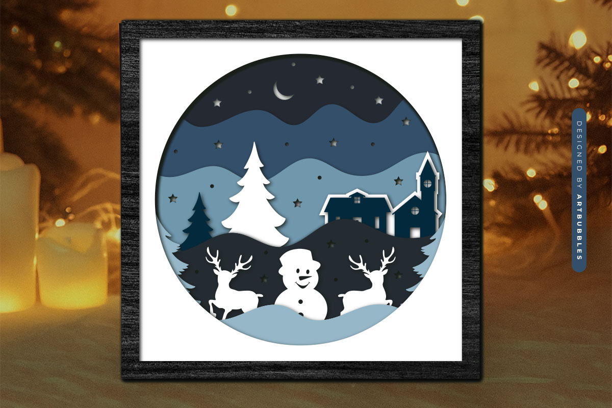Paper Cut Christmas Layered Shadow Box SVG Image.jpg