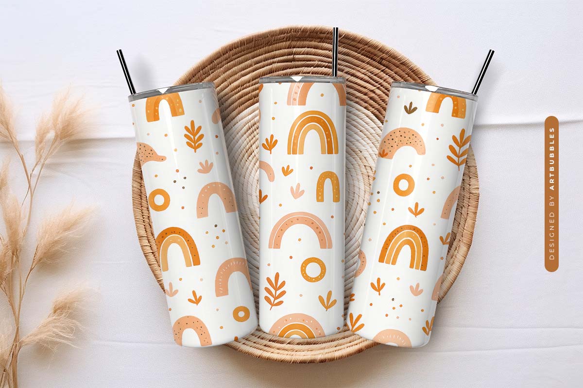 Boho Rainbow 20oz Tumbler Wrap Sublimation Image 3.jpg