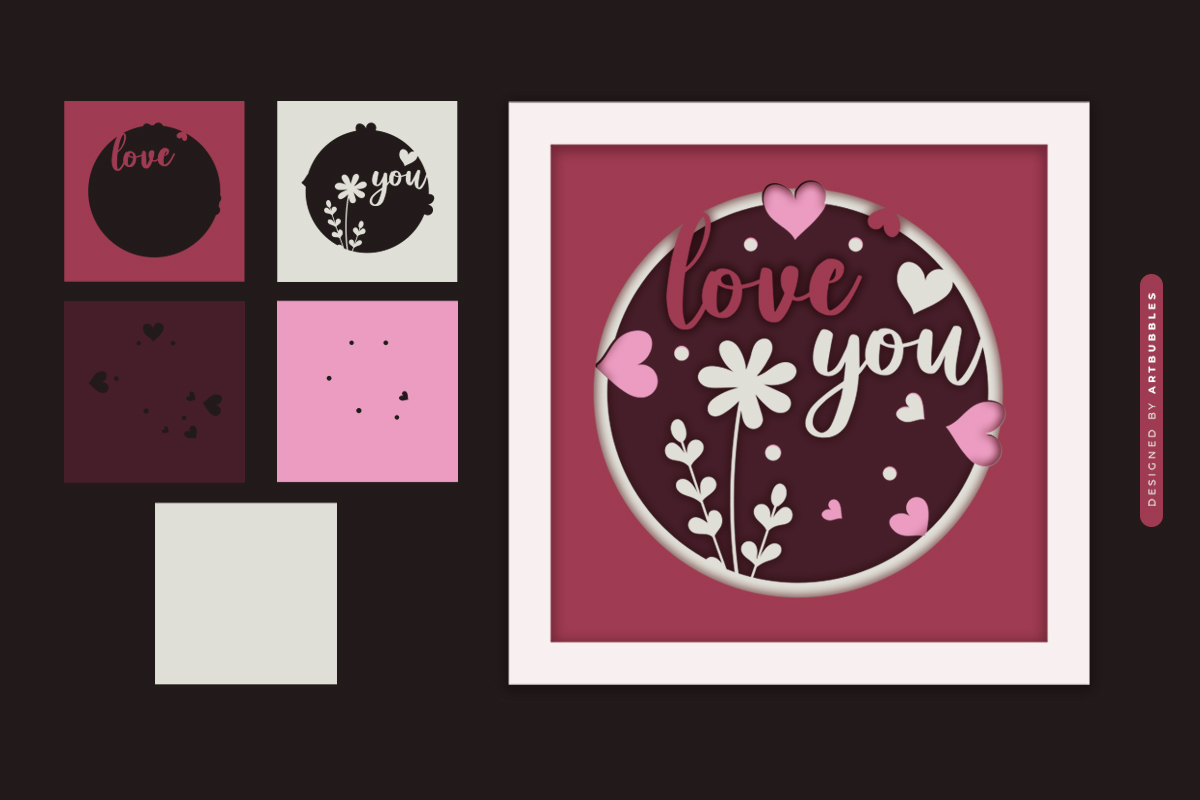 Love You Layered Valentine Shadow Box SVG Image 2.jpg