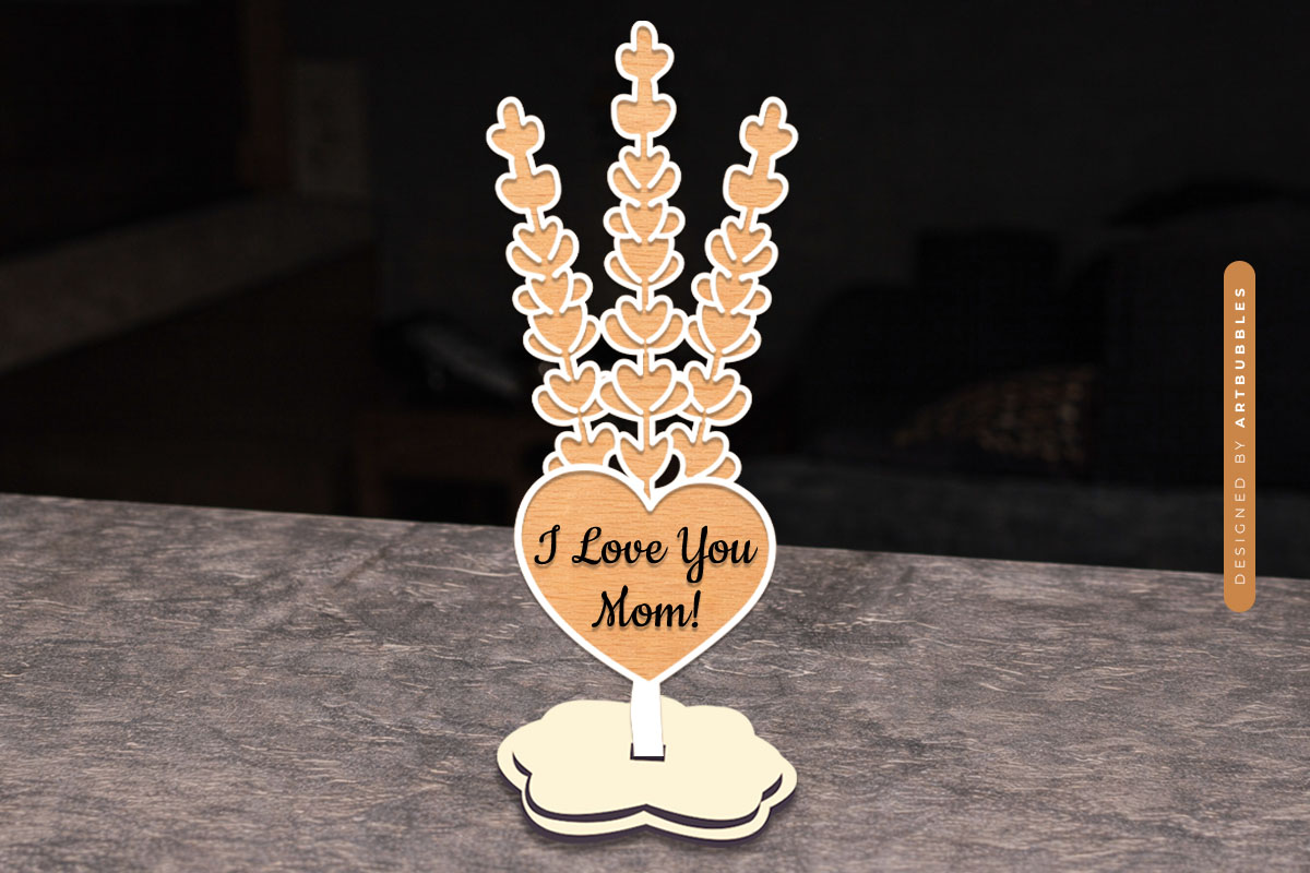 Standing Flower Mother's Day SVG