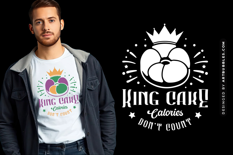 King Cake Calories Don't Count - Funny Mardi Gras SVG Image.jpg