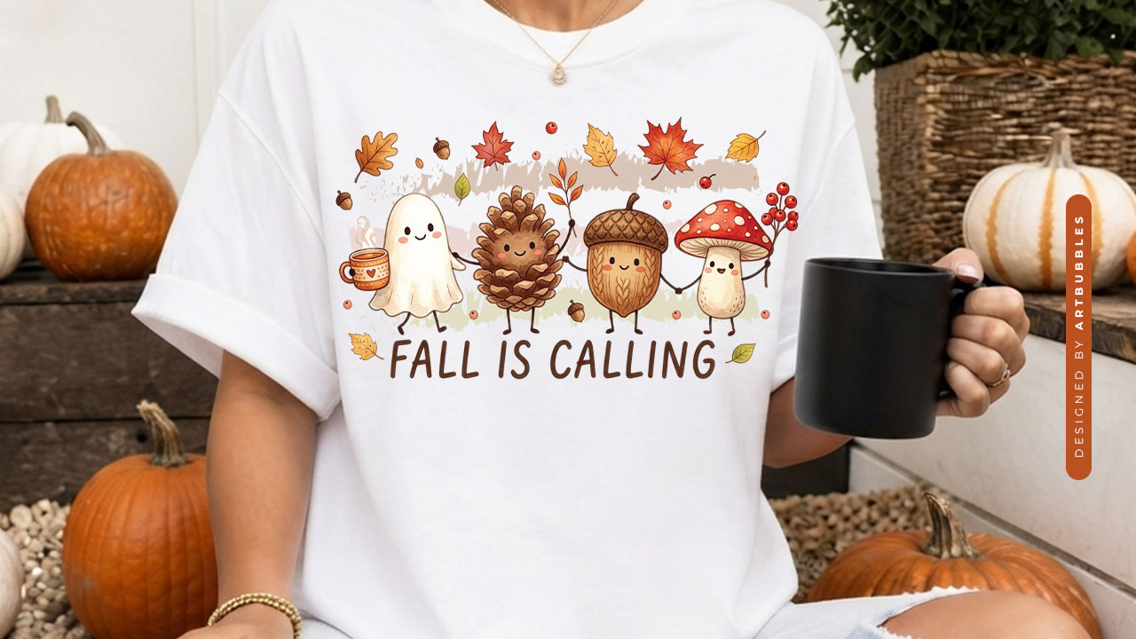 Stripe Fall is Calling Sublimation PNG Design Shirt Mockup Image.jpg