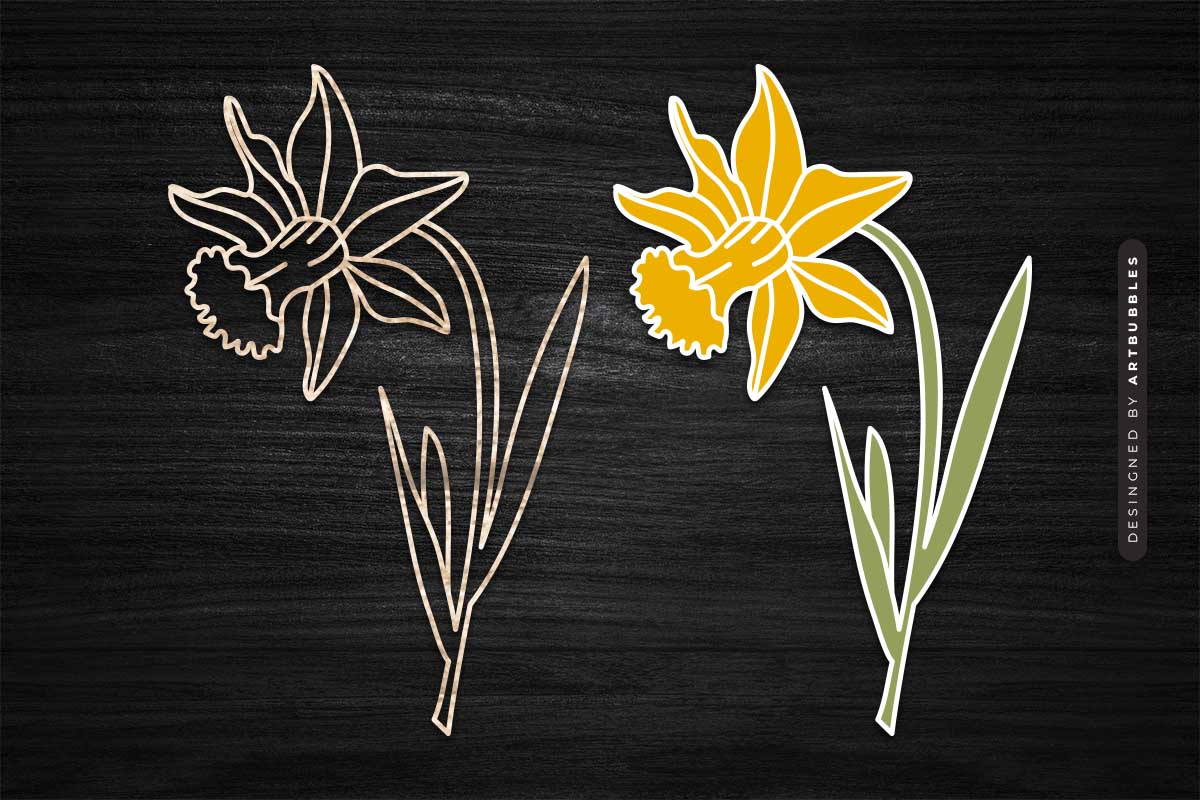 Laser Cut Wildflower SVG Vector Image.jpg