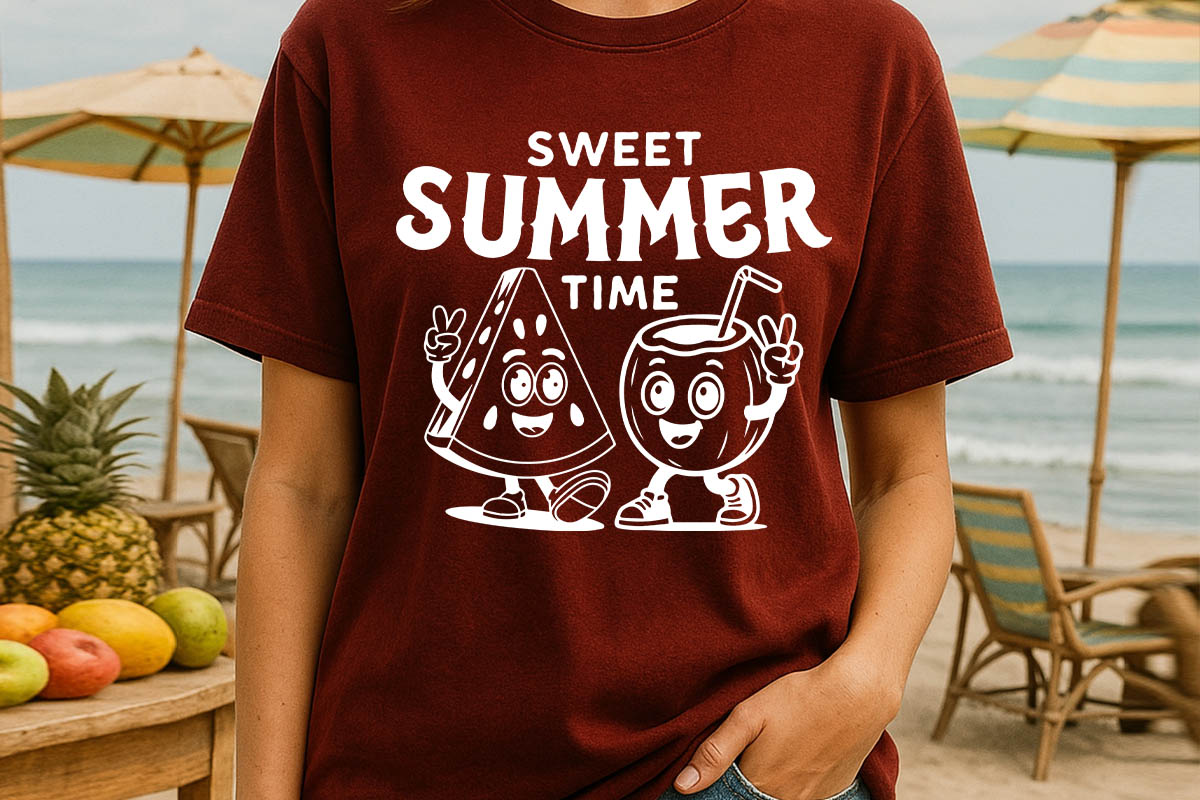 Sweet Summer Time SVG Funny T-shirt Mockup Image.jpg