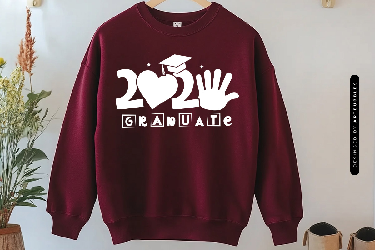 2025 Graduate - Graduation SVG Vector Sweatshirt Mockup Image.jpg