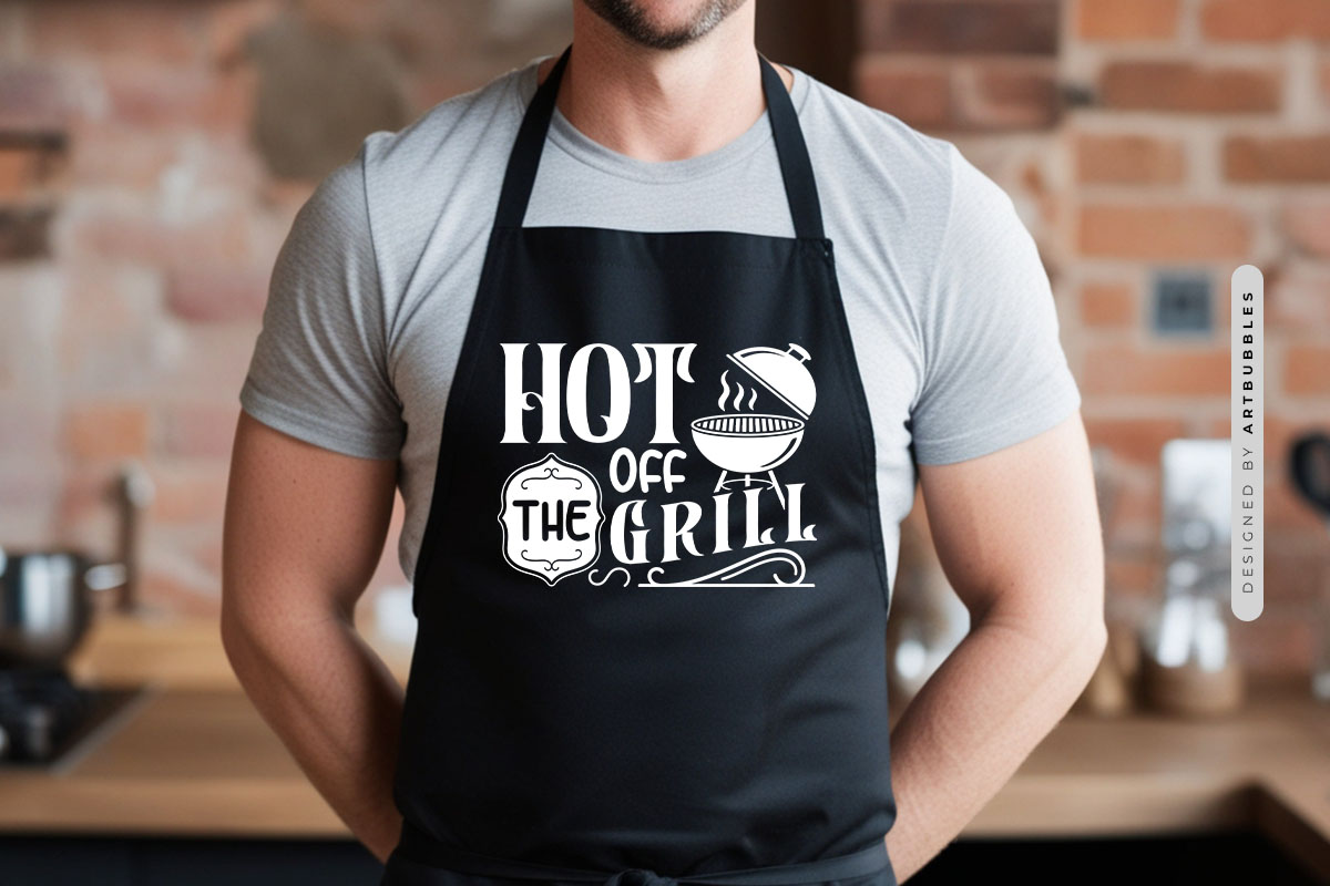 Hot off the Grill SVG Cut File Apron Mockup Image.jpg