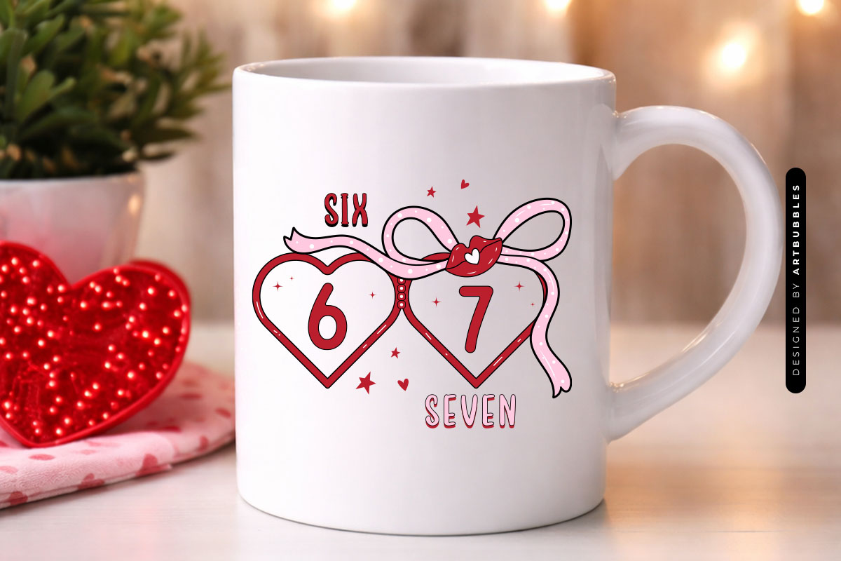 Coquette 67 Six Seven Valentine Sublimation Mug Mockup Image.jpg