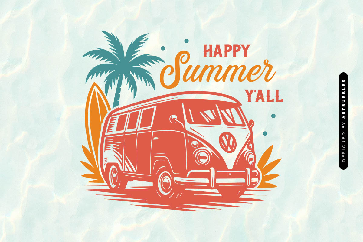 Happy Summer Y'all SVG Cut File Image.jpg