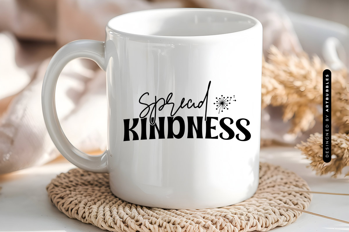 Spread Kindness - Dandelion SVG Cut File Mug Mockup image.jpg