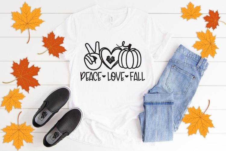 Peace Love Fall SVG Vector Tshirt Mockup iamge.jpg