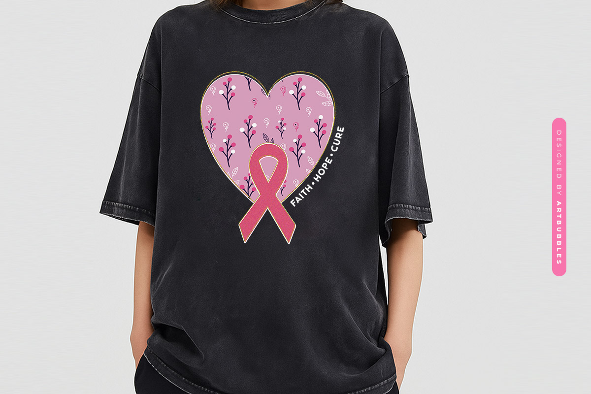 Faith Hope Cure - Breast Cancer Awareness Sublimation Tshirt Mockup Image.jpg