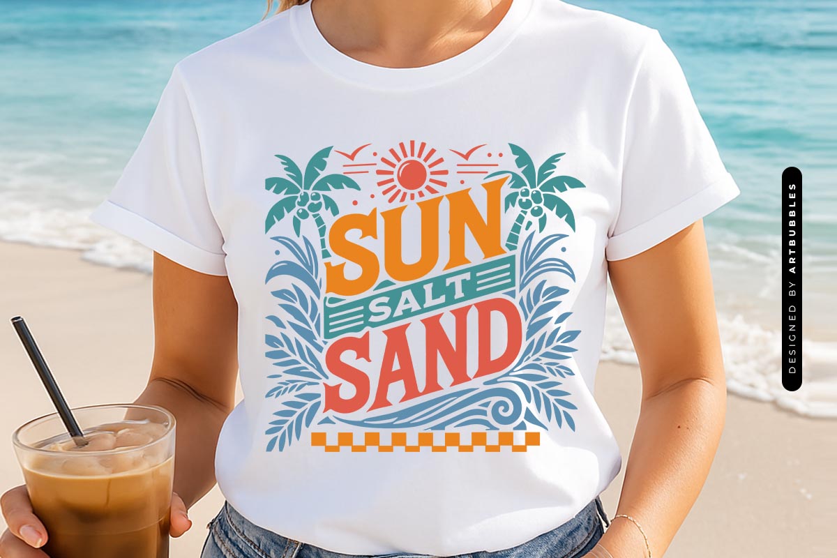 Sun Salt Sand - SVG for Summer