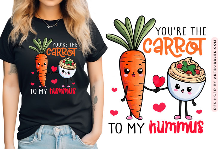 Funny Valentines Food Sublimation PNG