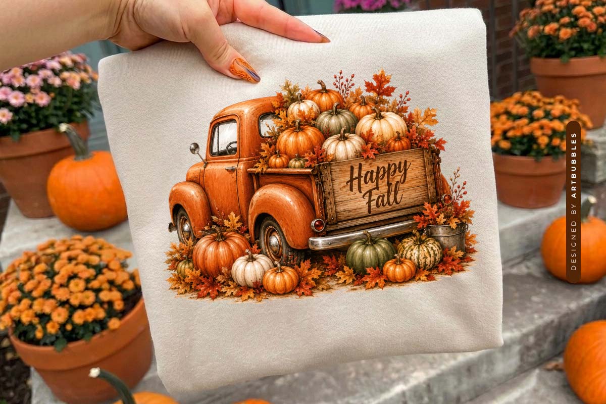 Happy Fall PNG Sublimation Transfer Tote Mockup Image.jpg