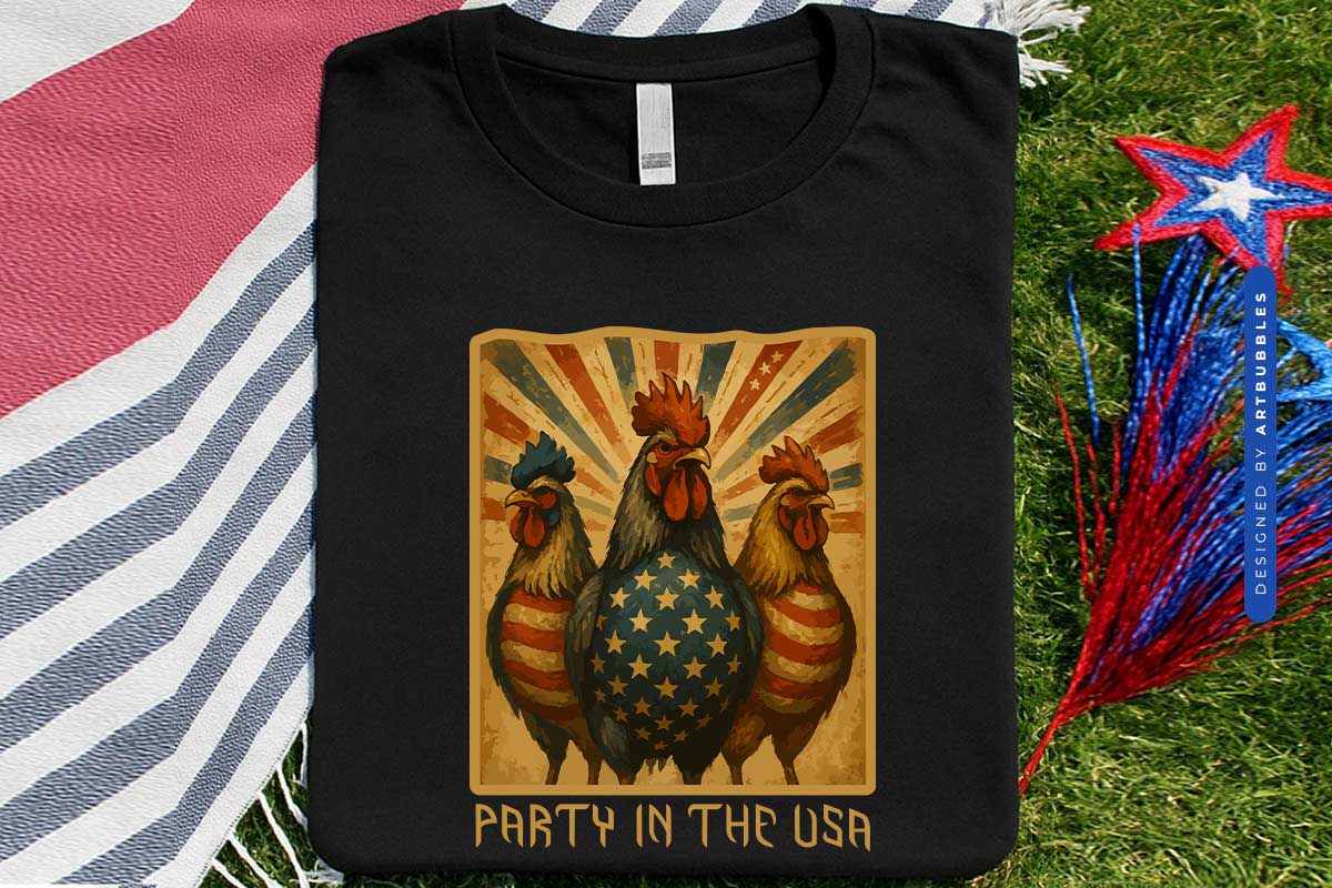 Party In The USA - 4th of July Shirt Sublimation Shirt Mockup Image.jpg