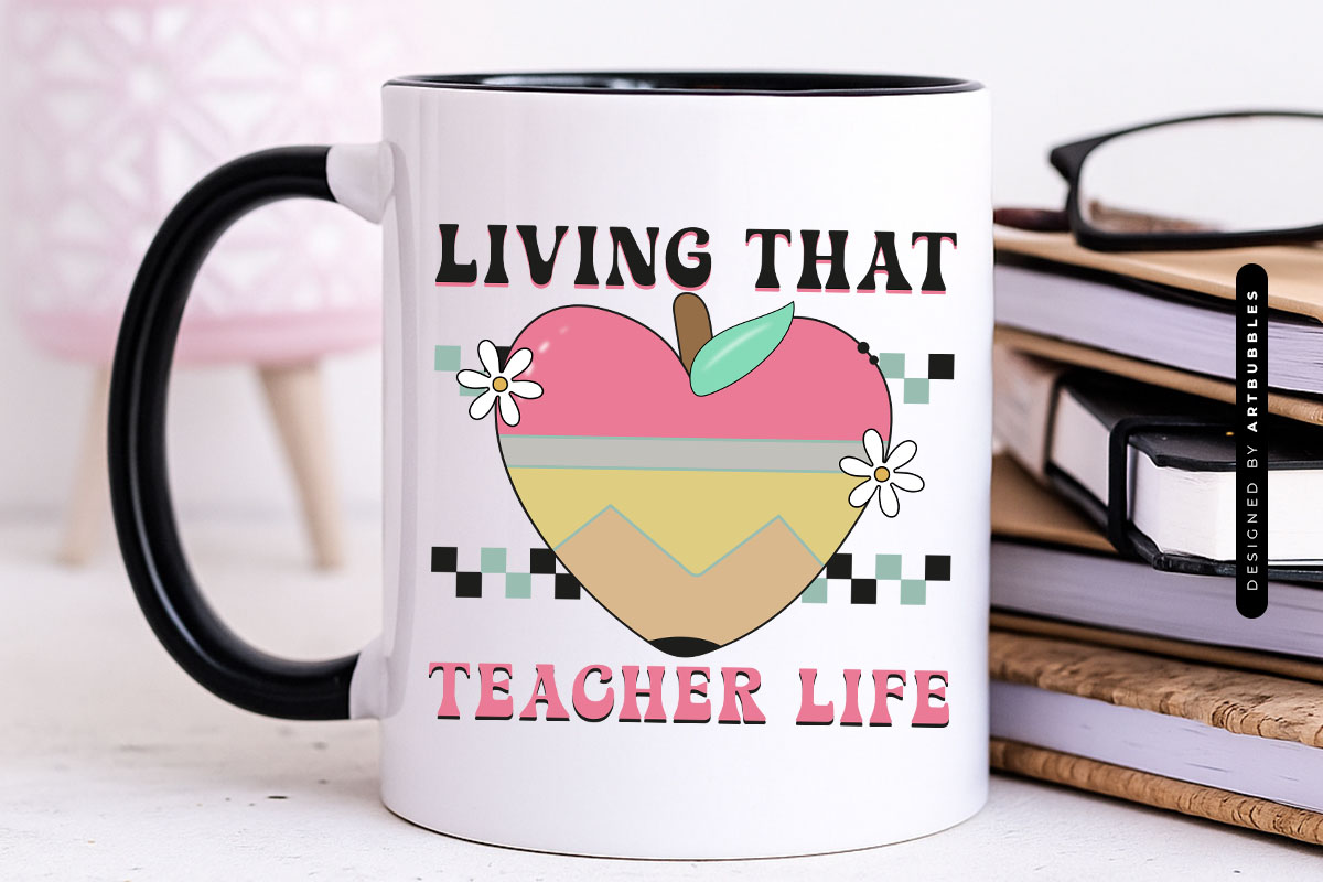 Living That Teacher Life Retro Sublimation Mug Mockup Image.jpg