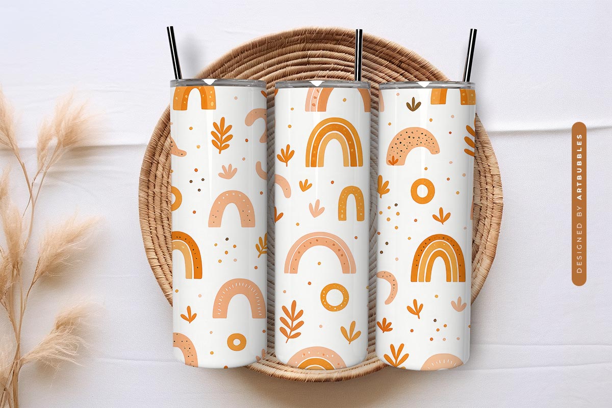 Boho Rainbow 20oz Tumbler Wrap Sublimation Image.jpg