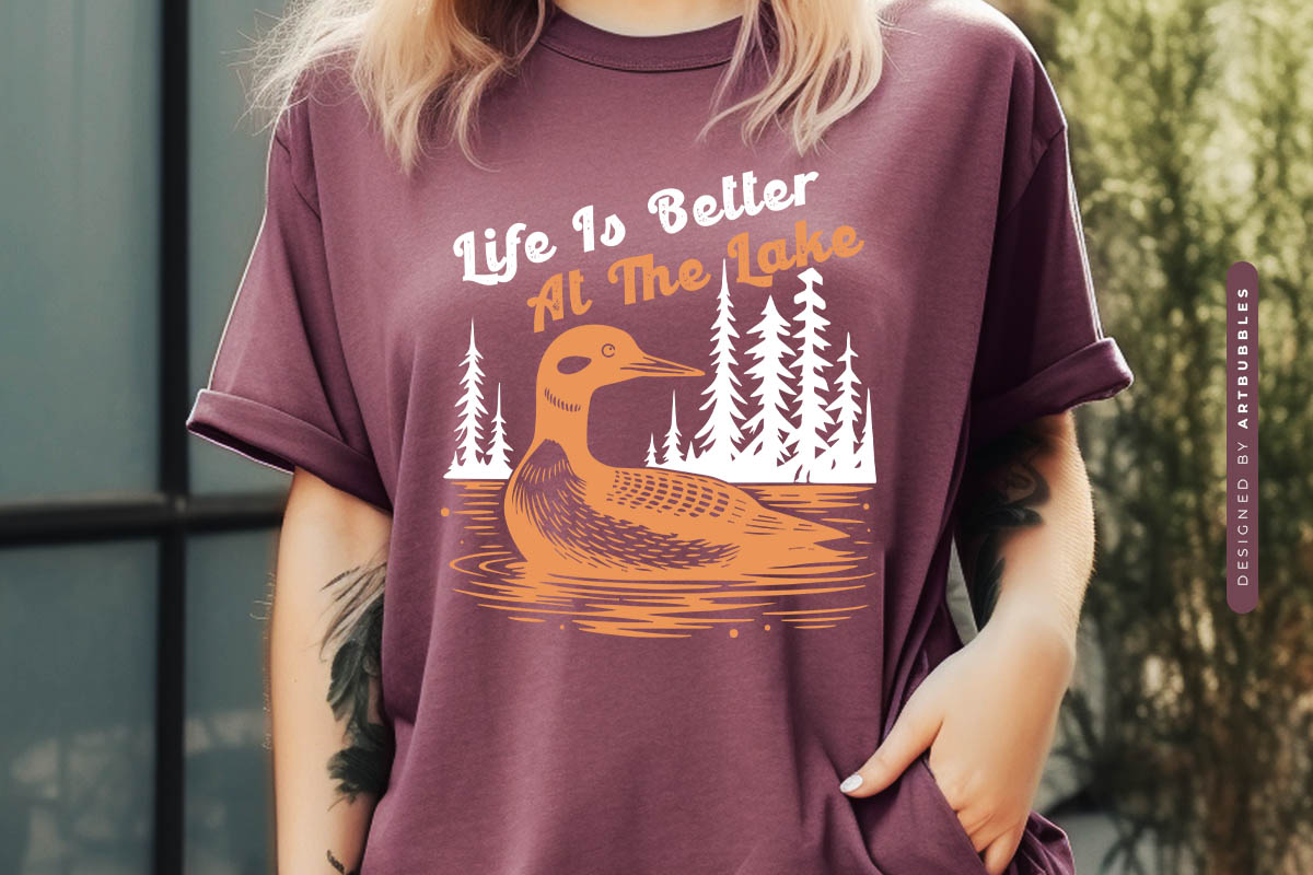 Life is Better at the Lake SVG PNG Shirt Mockup Image.jpg