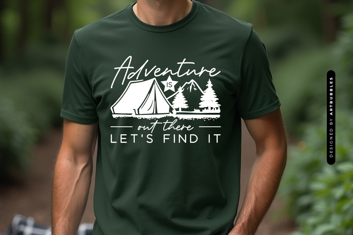 Adventure is Out There Let's Find It - SVG Camping T-shirt Mockup Image.jpg