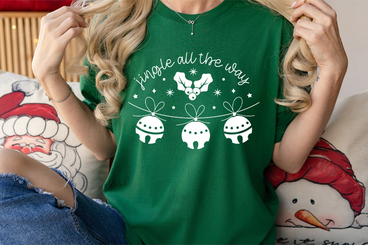 Jingle All The Way - Boho Christmas SVG Craft Tshirt Mockup Image.jpg
