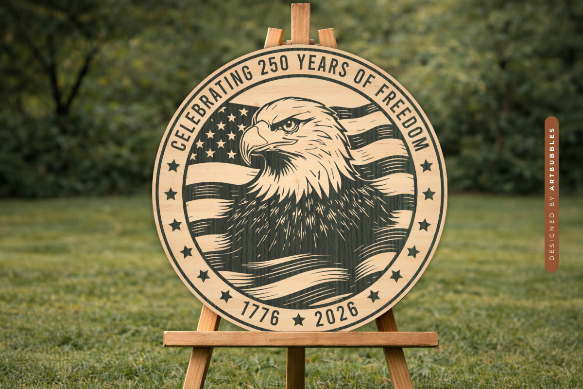 250 Years of Freedom Eagle SVG Vector Image 2.jpg