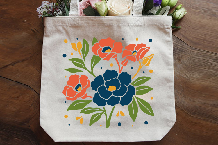 Poppy Abstract Flower SVG Cut File Tote bag Mockup image.jpg