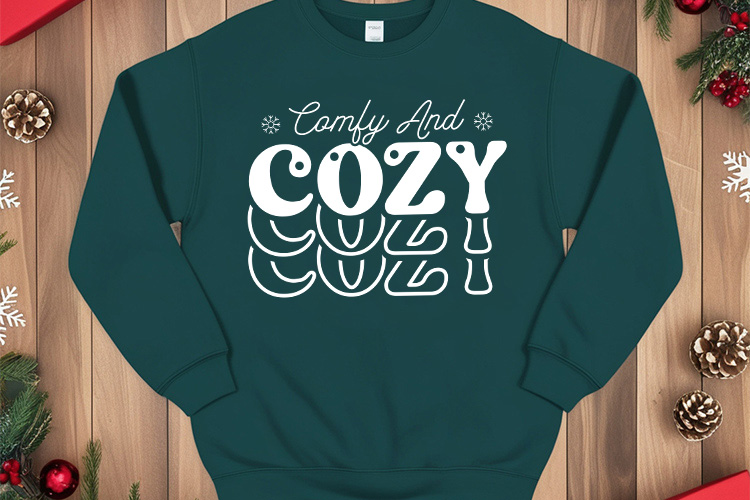 Comfy and Cozy - Winter SVG Vector Hoodie Mockup Image.jpg