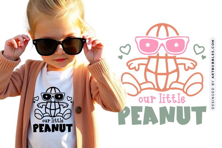 Our Little Peanut - Witty Baby SVG Quote Image.jpg