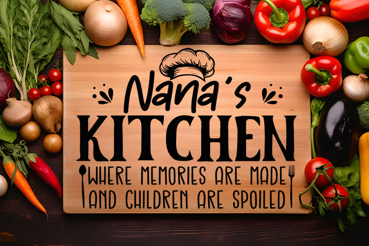 Nana's Kitchen Cutting Board SVG File Image 2.jpg