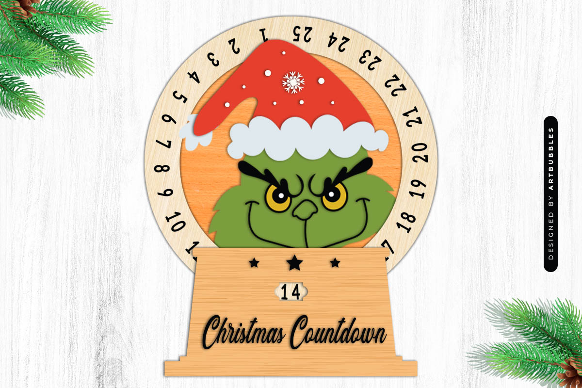 Grinch Christmas Countdown SVG File Image 2.jpg